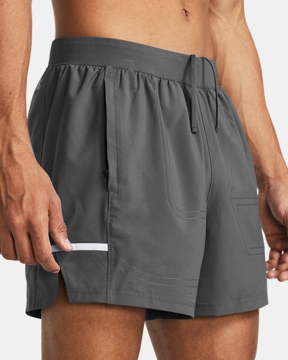 Men's UA Zone Pro 5" Shorts in Gray image number 3